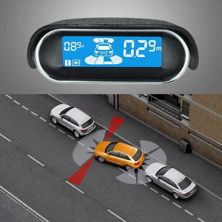 TOTMOX 8 Sensoren LCD Rückparkhilfe Rückfahrwarner Rückradar Parksystem Einparkhilfe