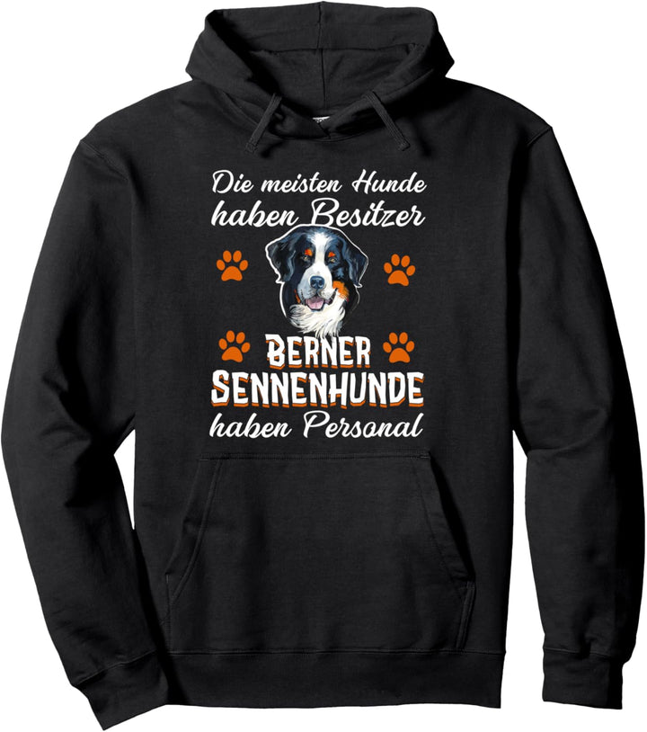 Lustiges Berner Sennenhunde Besitzer Personal Pullover Hoodie