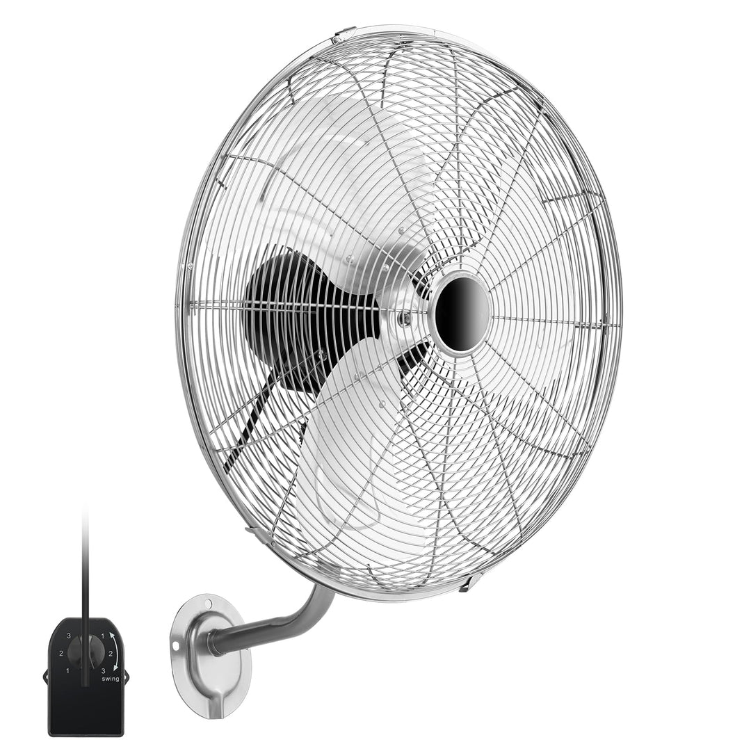 SOARS Wandventilator 120 W, 3 Geschwindigkeiten, vertikaler Winkel von 30 ° und automatisch horizont