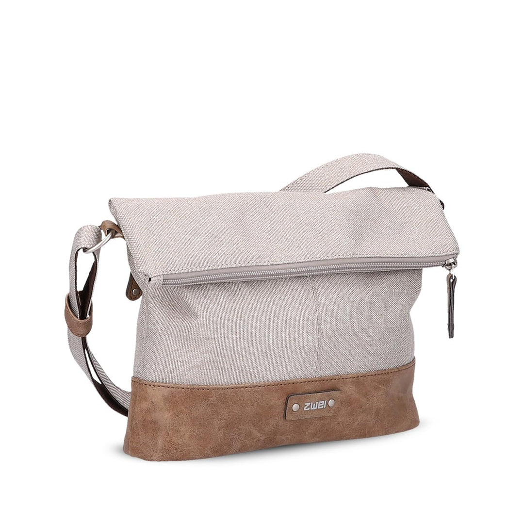 Zwei Damen Rolltop-Handtasche Olli OT6 Umhängetasche 2/4 Liter klassische Crossbody Bag wasserabweis