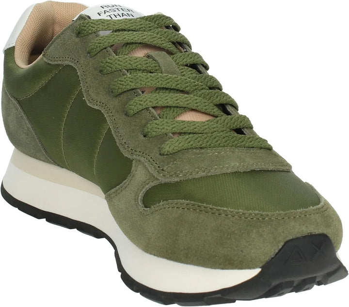 SUN68 Herren Tom SOLID Nylon Sneaker 44 EU Grün, 44 EU Grün