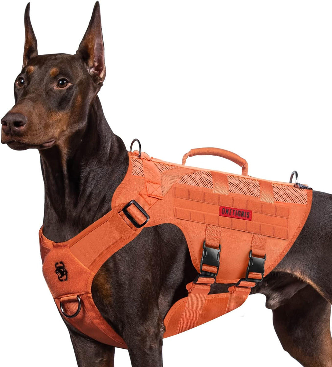 OneTigris No-Pull Hundegeschirr, AIRE MESH Einstellbar Sicherheitsgeschirr Ultra Atmungsaktiv für Gr