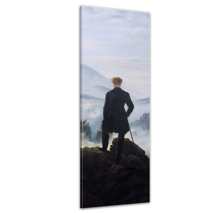 Bilderdepot24 Bild auf Leinwand | Caspar David Friedrich Der Wanderer über dem Nebelmeer in 50x160 c
