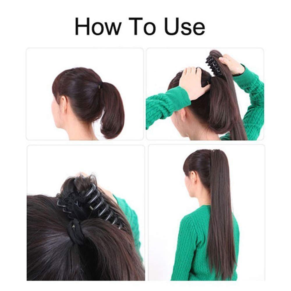 SEGO Ponytail Extension Pferdeschwanz Haarteil Haarverlängerung Zopf Hair Piece Haar Voluminös Wavy