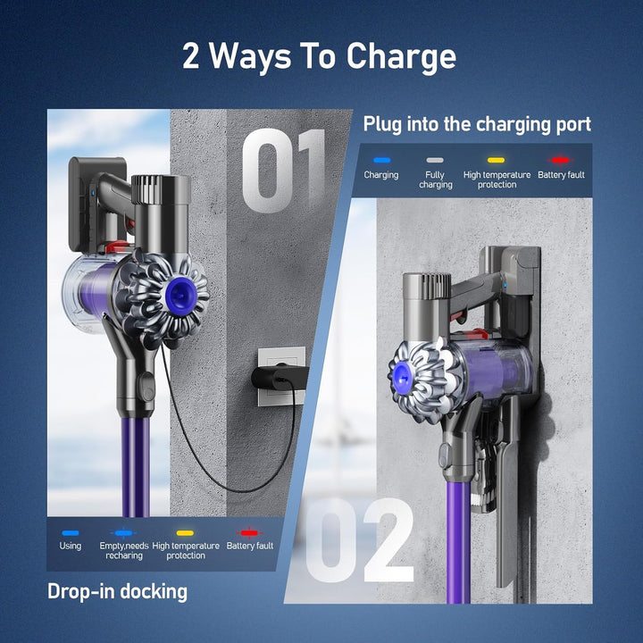 Keeenstone 8000mAh Akku für Dyson V6 DC62, Ersatzakku für Dyson DC58 DC59 DC61 Animal DC72 DC74 SV03