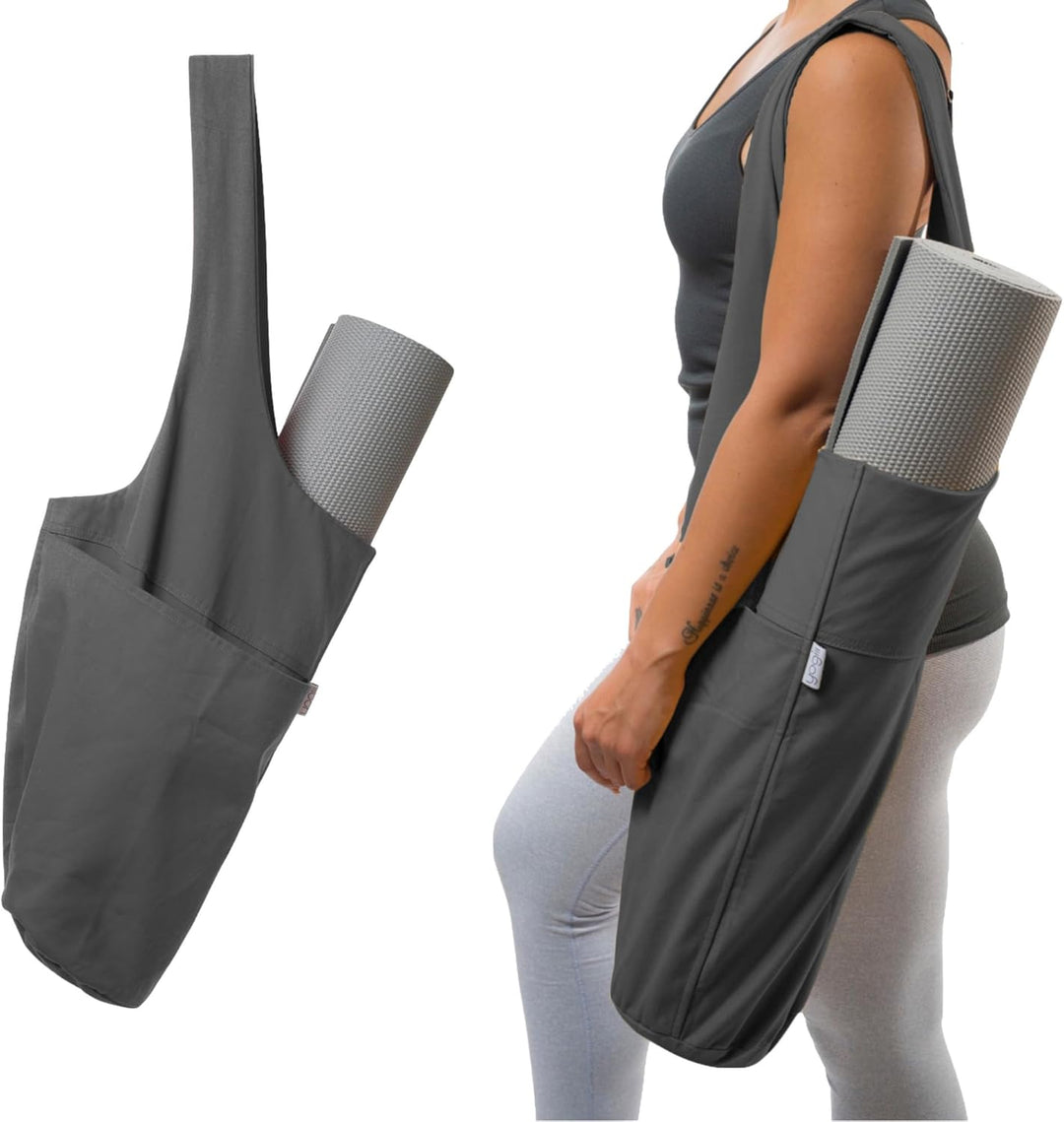 Yogiii Yogamatte Tasche | Die ORIGINAL YogiiiTote | Yogatasche für Yogamatte mit grosser Seitentasch