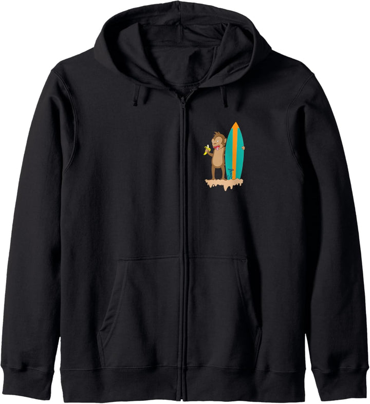 Monkey Surfen Kapuzenjacke