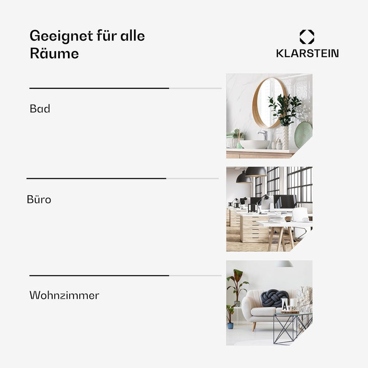 Klarstein Infrarotheizung mit Thermostat, 450W Elektroheizung, Smart Home Infrarotheizung zur Wandmo