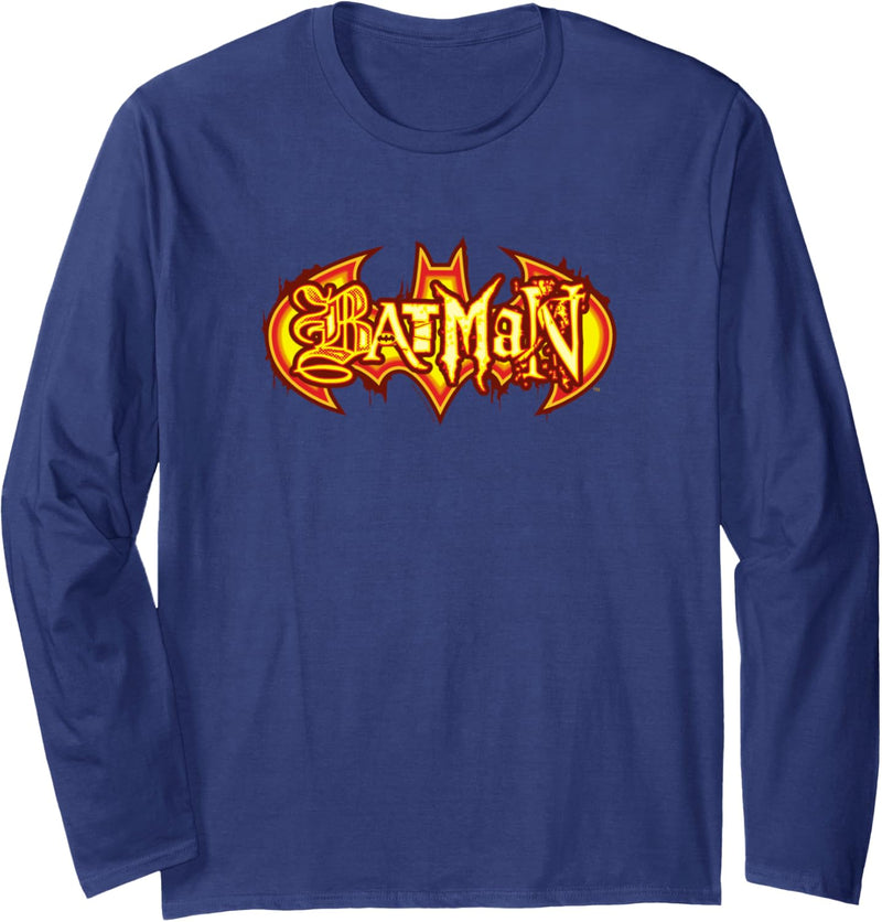 Batman Fiery Shield Langarmshirt