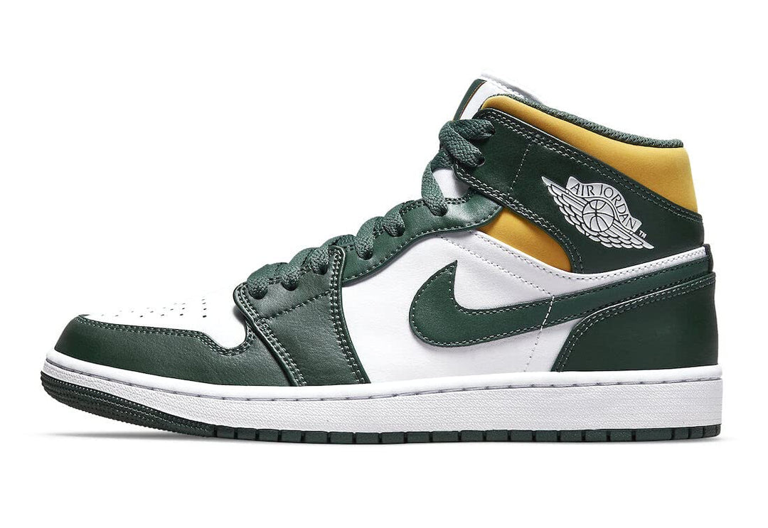 Nike Damen WMNS Air Jordan 1 Mid Sneaker 38.5 EU Grün, 38.5 EU Gr&amp;