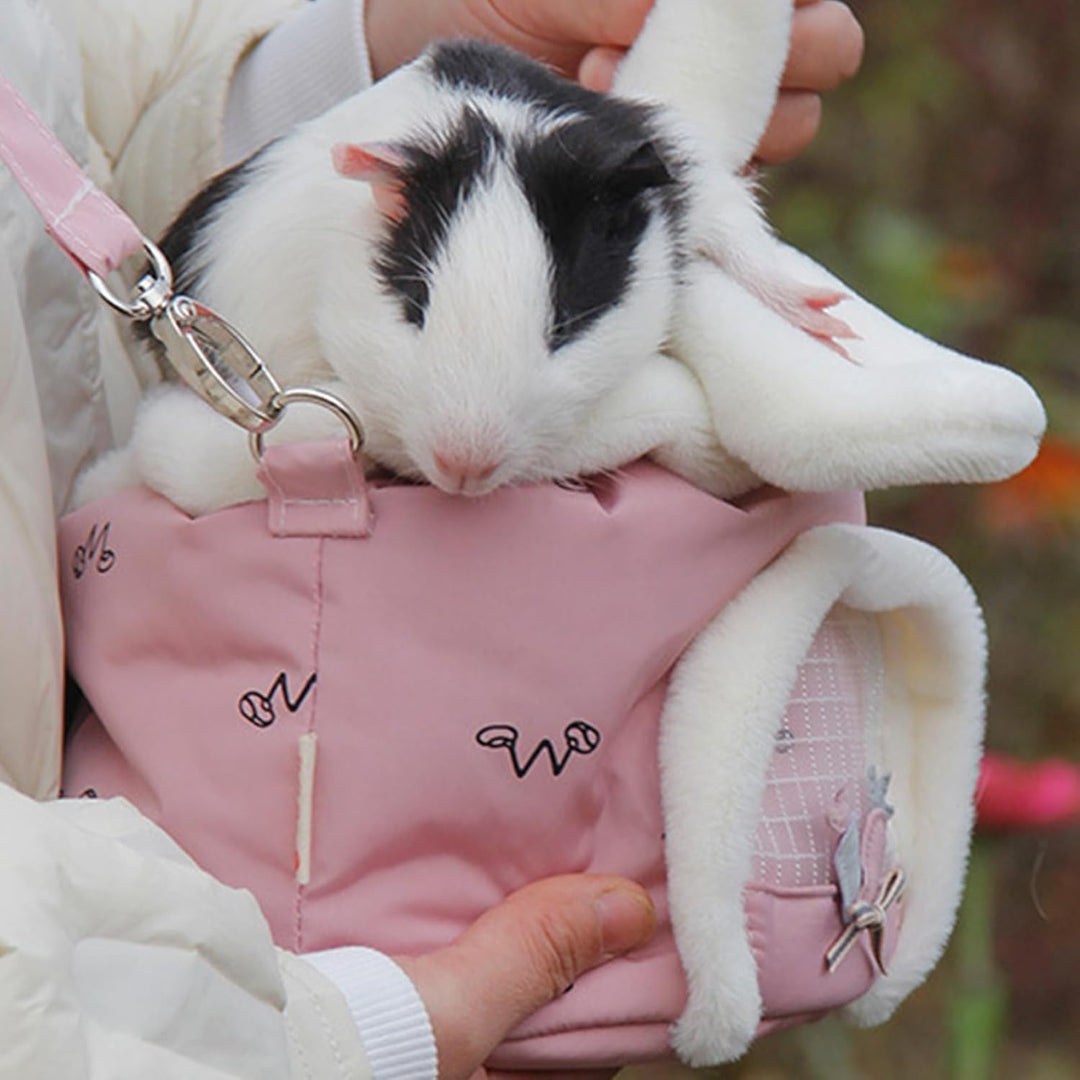 Meerschweinchen-Tragetasche, niedliche Hasenohr-Reisetragetasche, Hamster-Umhängetasche, Kleintier-T