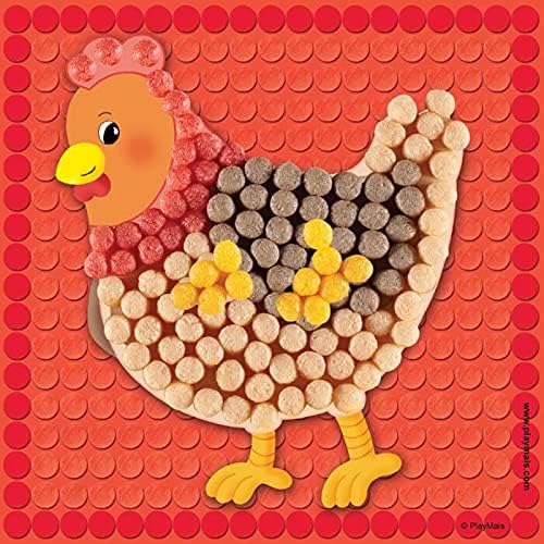 Playmais MOSAIC Little Farm Kreativ-Set zum Basteln für Kinder ab 3 Jahren | Über 2.300 Stück & 6 Mo