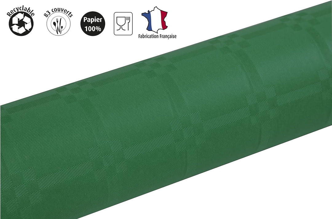 Pronappe Tischdecke R482518I Einweg-Tischdecke aus Damastpapier Länge 25m Breite 1,20m (pro Rolle) F