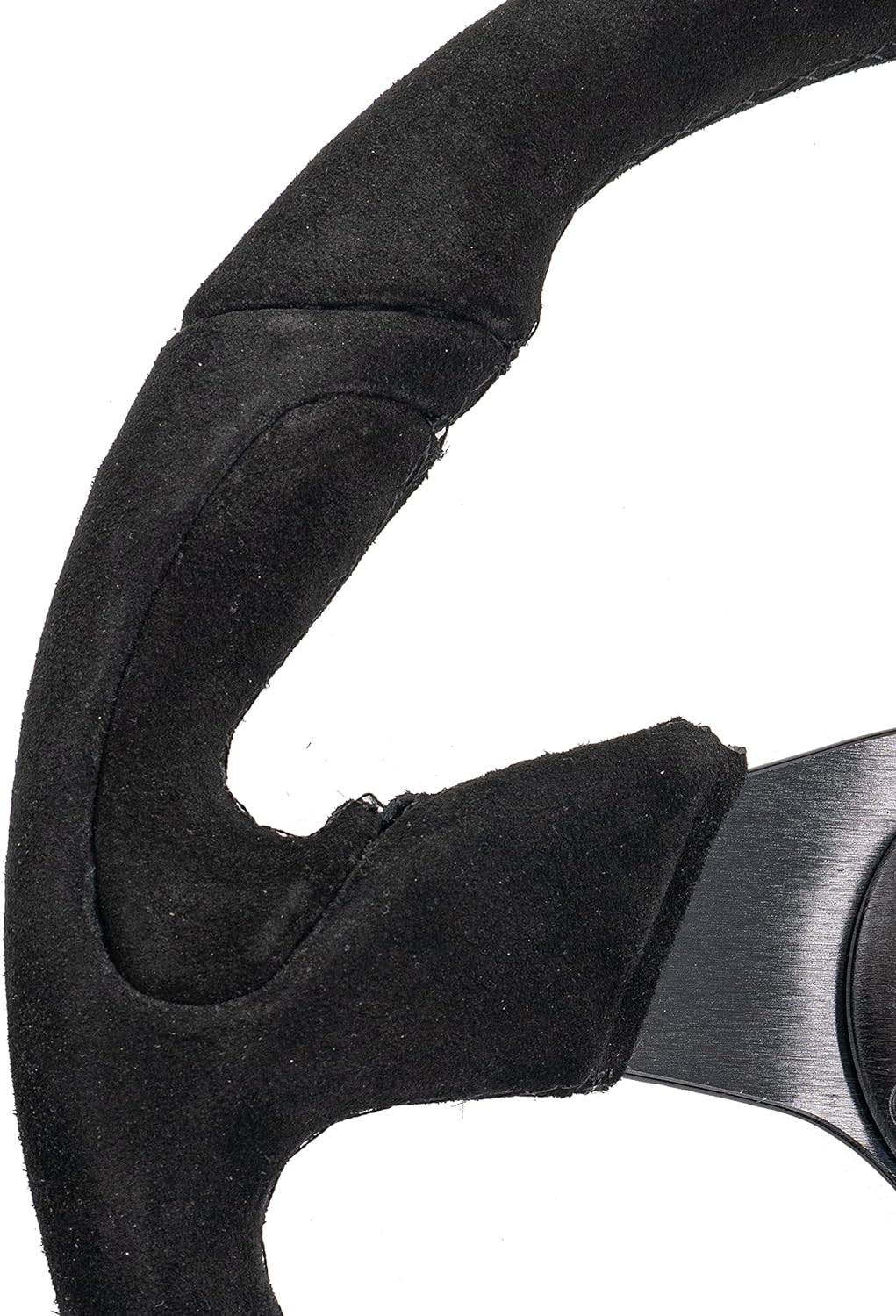 Simoni Racing Universal Lenkrad X2 Shammy Leather - Schwarz Suède - Durchmesser 330mm