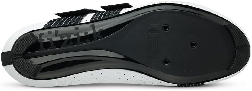 fizik Tempo Powerstrap R5 Unisex Fahrradschuh 40.5 EU Weiss Schwarz, 40.5 EU Weiss Schwarz