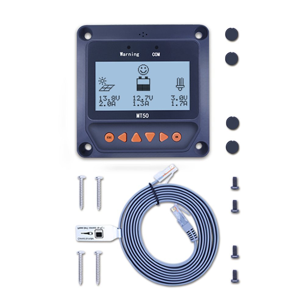 EPEVER MT50 LCD Display Remote Meter Kompatibel mit MPPT Solar Controller wie Tracer-BN Tracer-AN LS