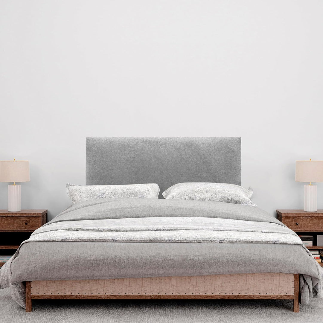 DHOME Kopfteil aus Kunstleder oder Stoff AQUALINE Glattes gepolstertes Kopfteil Luxusbett Kopfteil (
