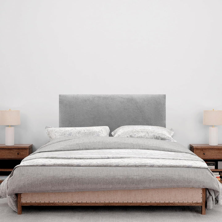 DHOME Kopfteil aus Kunstleder oder Stoff AQUALINE Glattes gepolstertes Kopfteil Luxusbett Kopfteil (