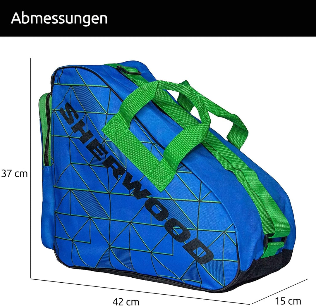 SHER-WOOD Schlittschuhtasche, Inliner-Tasche für Erwachsene und Kinder, Eishockey-Bag, ideal für Rol