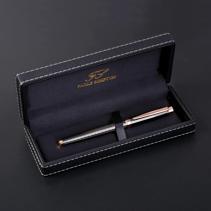 Facile Scriptum | Hochwertiger Premium Füllfederhalter aus Metall mit edlem Etui aus Kunstleder | Mo