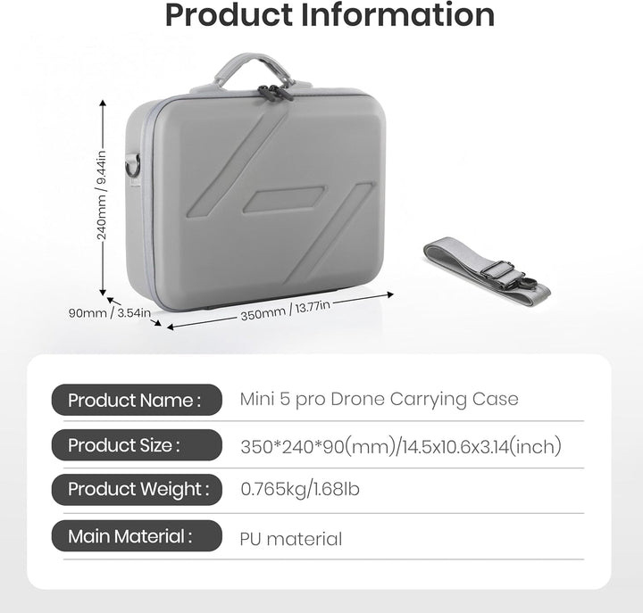 STARTRC Mini 5 Pro Tasche, Tragbare Tragetasche Koffer/Case für DJI Mini 5 Pro Zubehör für DJI RC 2