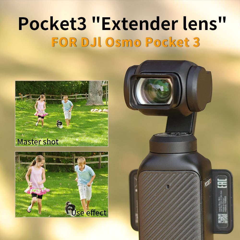 2X Vergrösserungs -Teleobjektiv für Tasche 3 Kamera, 2X Zoomobjektiv, Fernfotografie, HD -Beschichtu