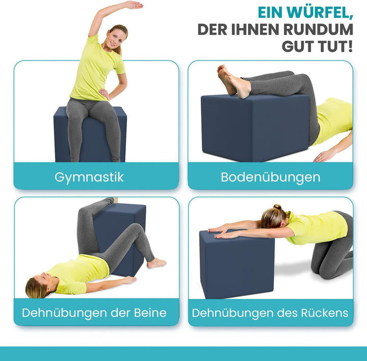 maxVitalis Orthopädischer Bandscheibenwürfel, Stufenlagerungswürfel zur orthopädischen Stufenlagerun