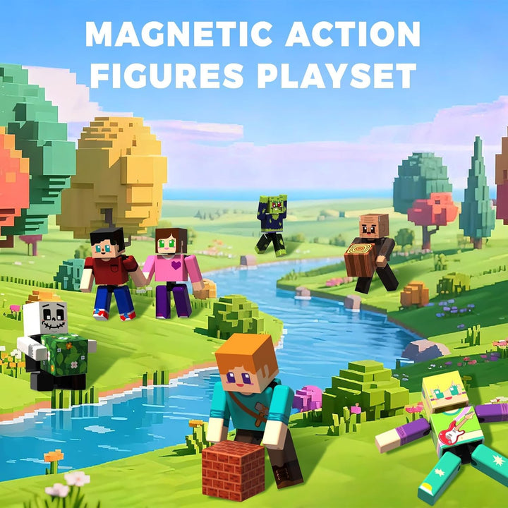 10 pcs Spielzeug Figuren Set Kompatibel mit Allen Magnetische Bausteine/Magnetbausteinen, Förderung