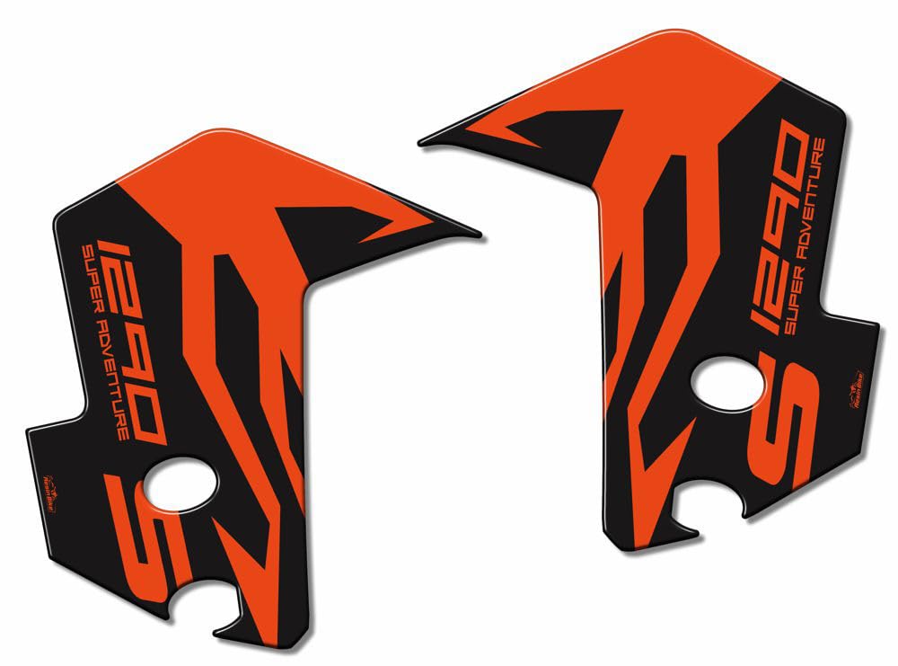 Resin Bike Aufkleber Kompatibel mit KTM 1290 Super Adventure S 2017 2018 Schwarz. Schutzblech Schutz