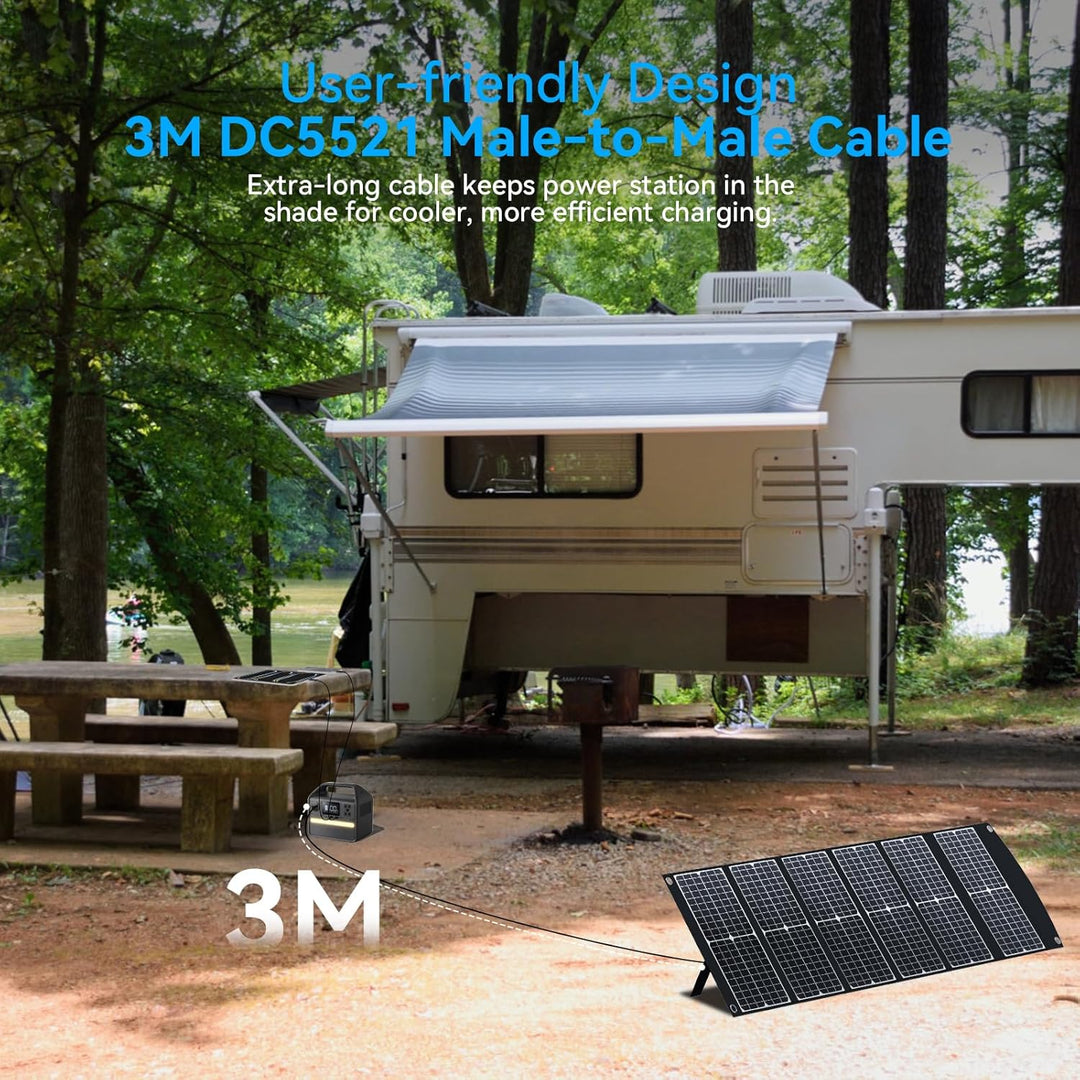 Ecosonique 100W Tragbare Faltbare Solarpanel Ladegerät Schnelles Laden mit USB-A QC3.0 USB-C PD3.0 D