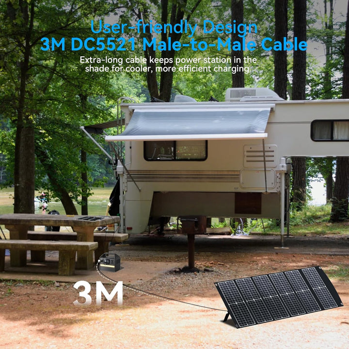 Ecosonique 100W Tragbare Faltbare Solarpanel Ladegerät Schnelles Laden mit USB-A QC3.0 USB-C PD3.0 D