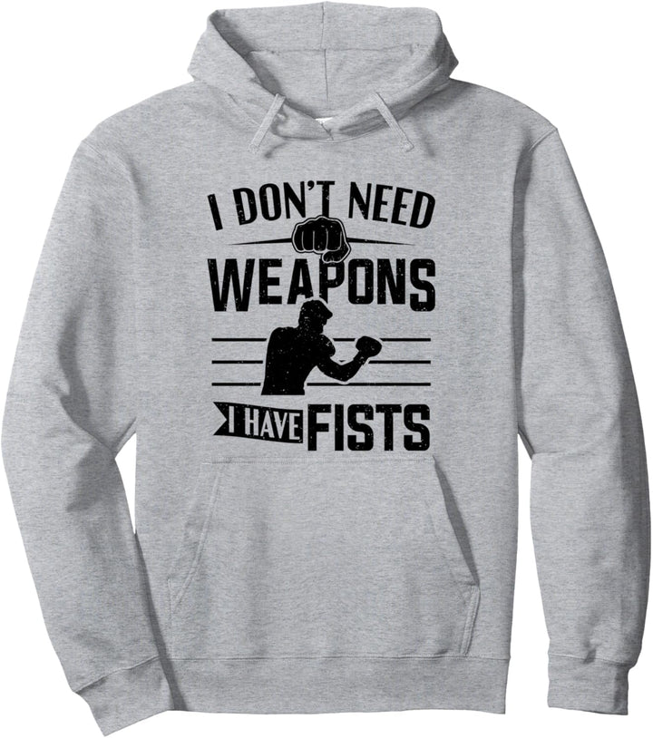 Kampfsport Martial Arts Kickboxer Ich habe Fäuste Kickboxen Pullover Hoodie