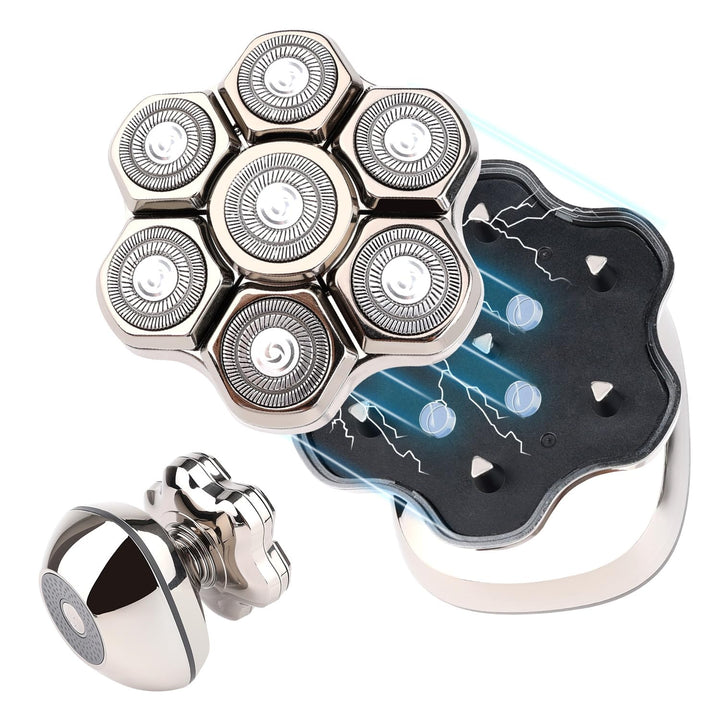 7 magnetische Ersatzklingen für Rossifur Lovcoyo Gisaae Bazivve ElectriBrite Freebird Fellpflegeköpf