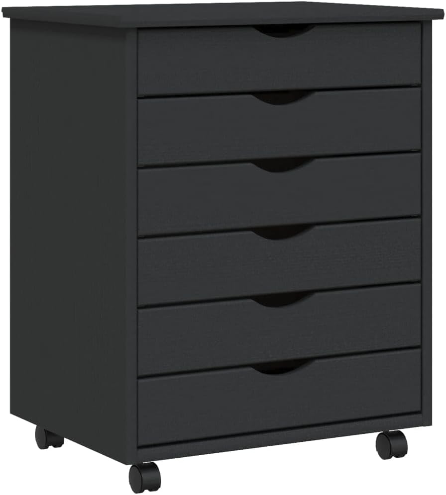 Tidyard Rollschrank mit Schubladen Rollcontainer Büroschrank Aktenschrank Bürocontainer Schrank Büro