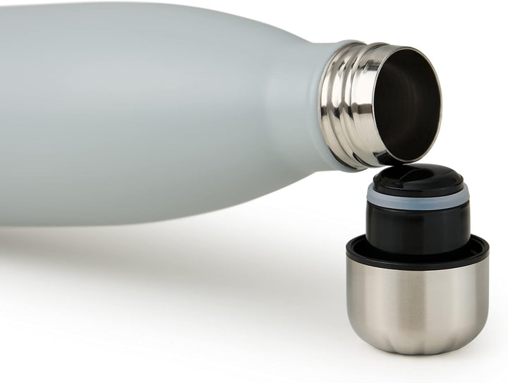 Blumtal Trinkflasche 350 ml Edelstahl - auslaufsichere Isolierflasche - BPA-freie Trinkflasche kalt