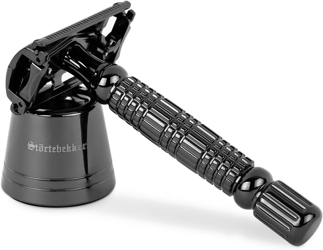 Störtebekker® Premium kleiner Rasierständer im Set mit Störtebekker Rasierhobel - hochwertiges Zubeh
