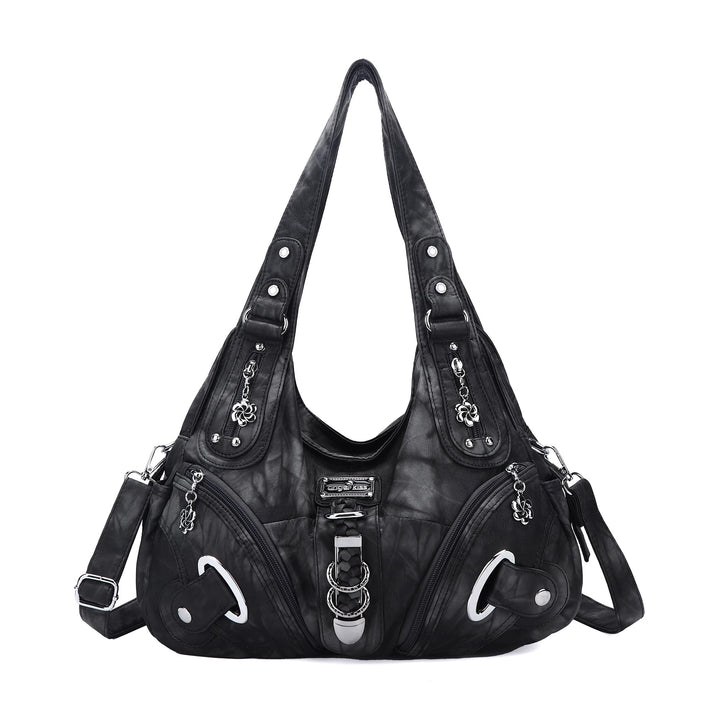 Angel Kiss Damen Schultertasche Hobo Tasche Umhängetaschen Schlusstaschen Henkeltaschen weiches PU L