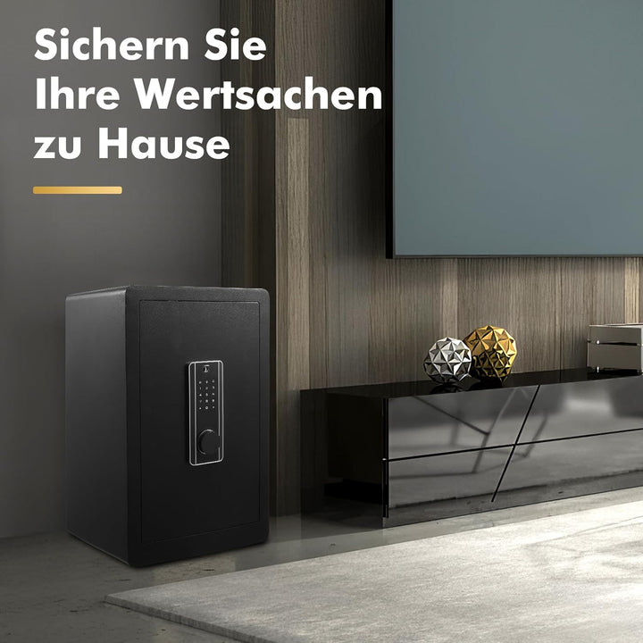 73L Grosser Feuerfester Tresor,Elektronischem Tresor mit Passwort & Schlüssel,Digitaler Möbeltresor