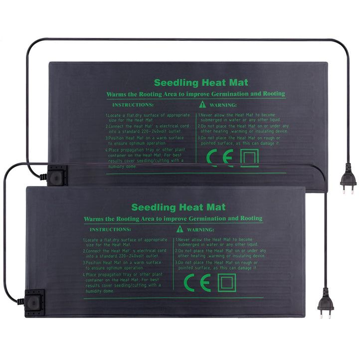 DERNORD Terrarium Gewächshaus Heizmatte Pflanzen - 18W Sämling Heizmatte Pflanzenheizung Wärmematte