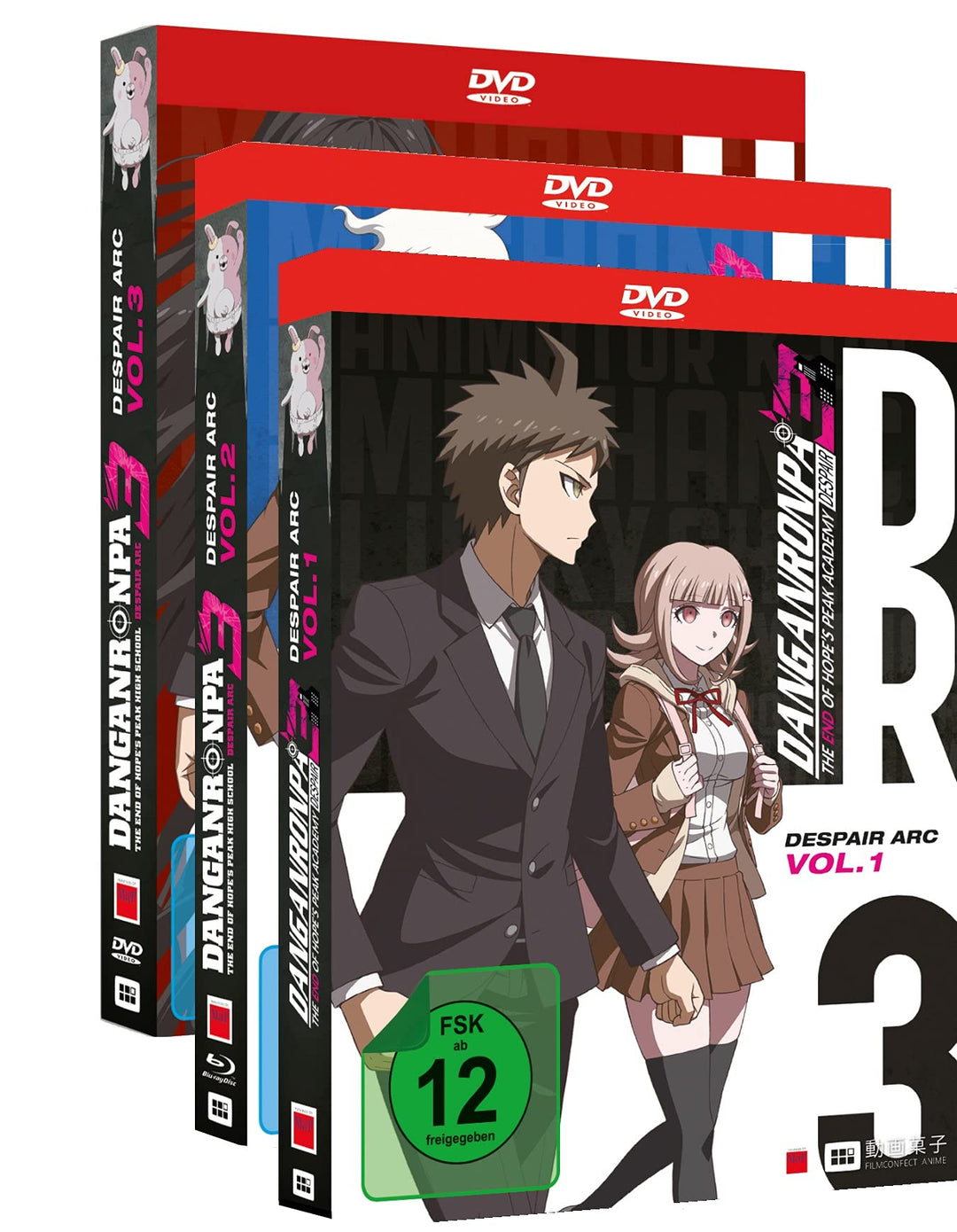 Danganronpa 3: Despair Arc - Gesamtausgabe - Bundle - Vol.1-3 - [DVD], DVD