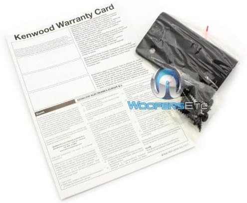 Kenwood KSC-W1200B Subwoofer (300mm, 1200 Watt),Schwarz Single, Single