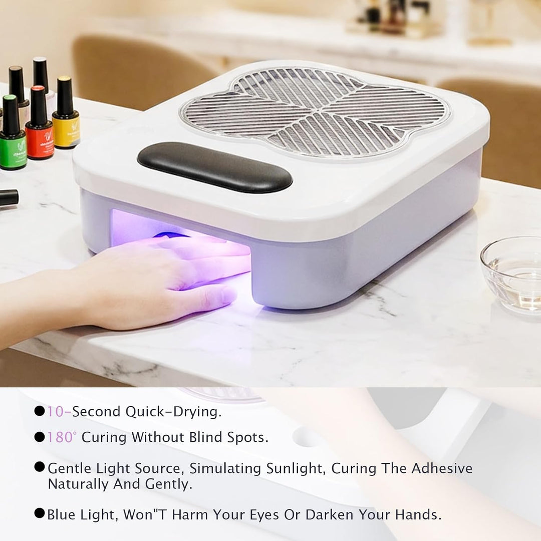 3-in-1 Elektrische Nagelfräser verfügt über eine elektrische Nagelfeile,eine UV-LED Nagellampe,Gesch