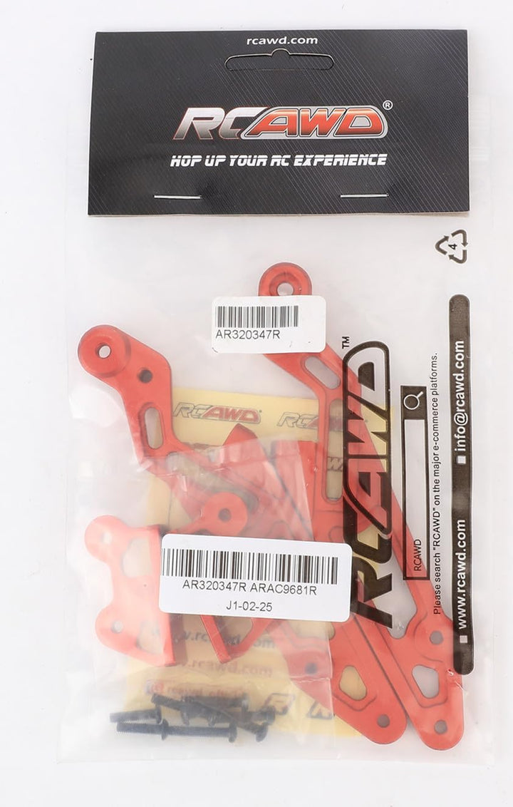 RCAWD AR320347 RC Heckflügel-Befestigungsset für Arrma Notorius Outcast Kraton 6S 4WD BLX Upgrade-Te