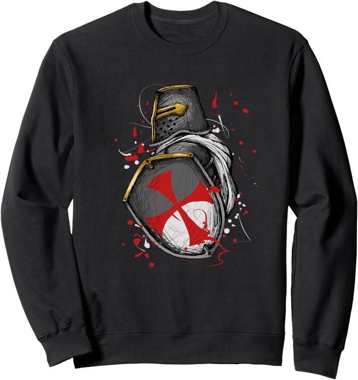 Crusader Ritter Templar Geschenk Templer Ritter Sweatshirt