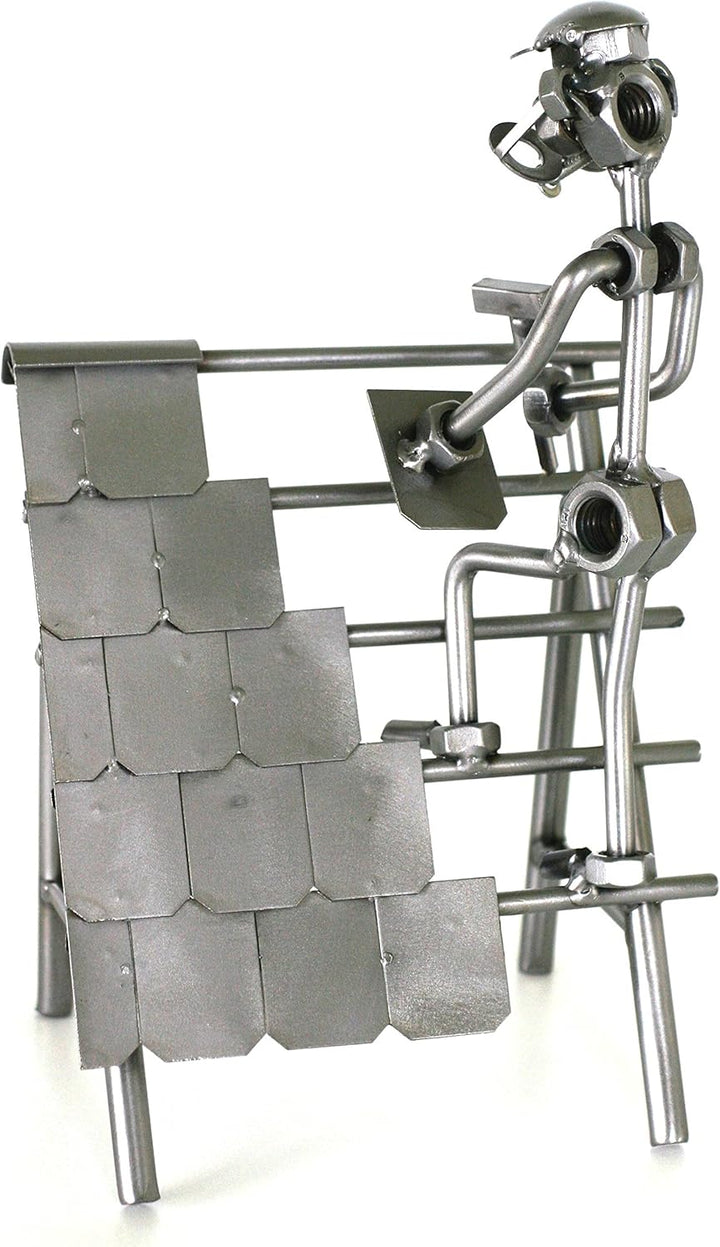 metalman24 Schraubenmännchen Dachdecker I Handarbeit I Geschenkidee I Metallfigur I Metallmännchen I