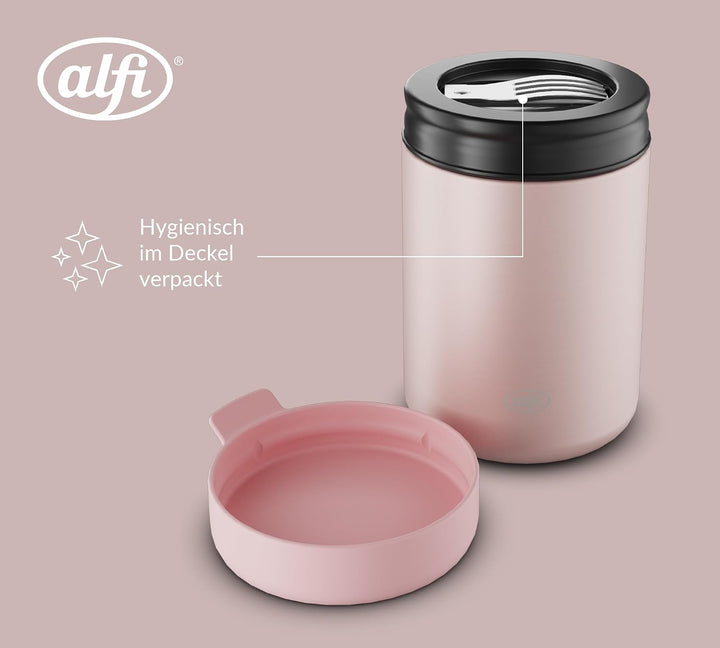 alfi ISO FOOD MUG Thermobehälter 0,35 l, 5 h heiss, pastel rose Pastel Rose Mat, Pastel Rose Mat
