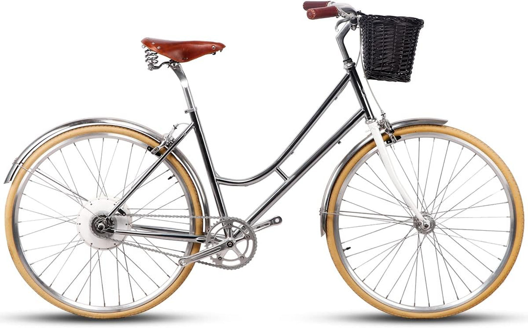 AVASTA Fahrradkorb aus Weidengeflecht für Fahrräder für Erwachsene, handgewebter vorderer Lenker-Auf