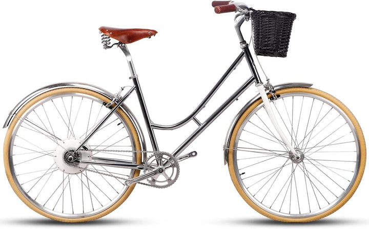 AVASTA Fahrradkorb aus Weidengeflecht für Fahrräder für Erwachsene, handgewebter vorderer Lenker-Auf