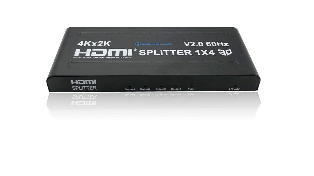 GigaBlue Ultra 4K *HDMI 2.0* Splitter 4K 60Hz für TV, Reciever, Konsole u.v.m. (Splitter 1 IN 4 OUT)