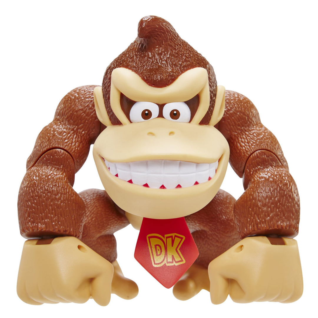 Nintendo SUPER MARIO 6" / 15 cm grosse Donkey Kong Actionfigur mit beweglichen Funktionen, ideal zum
